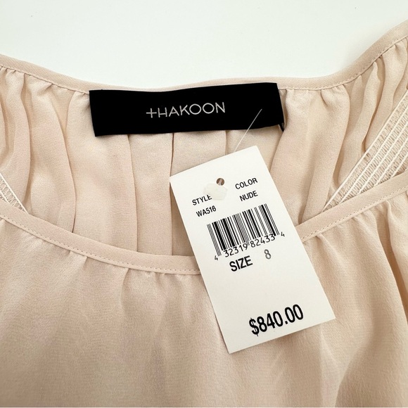 Thakoon Silk Nude Ruched Dress - Picture 10 of 13